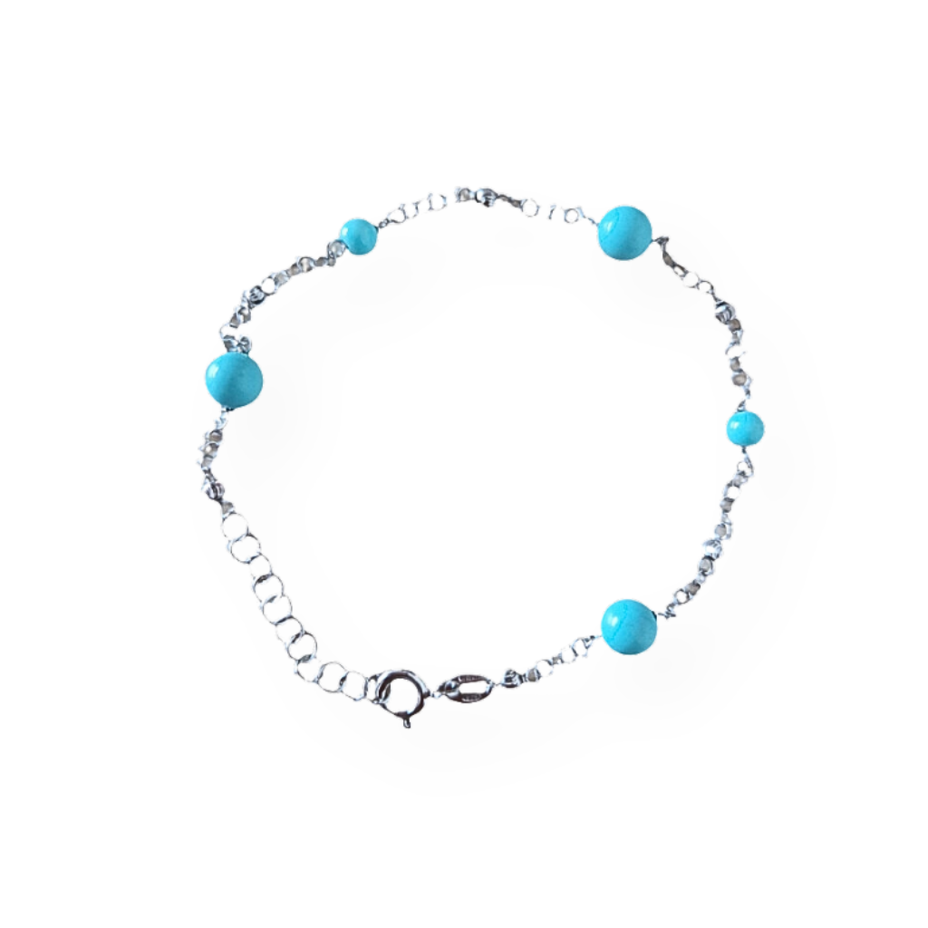 Braccialetti in Argento con Perle Colorate