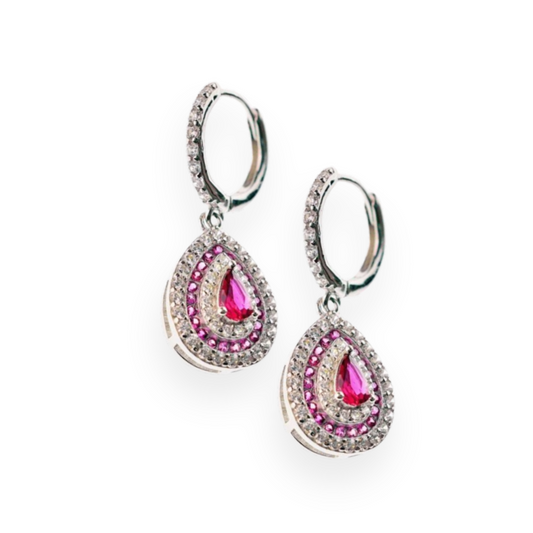 BOUCLES D'OREILLES Kate Goccia en Argent et Zircons