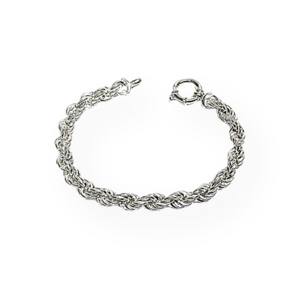 Bracciale Corda in Argento Sterling 925