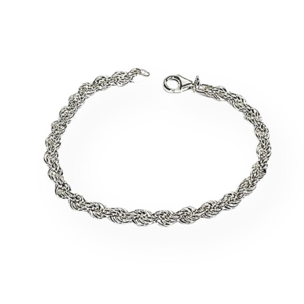 Bracciale Corda in Argento Sterling 925