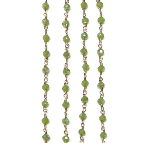 Green Onyx Rosary Style Necklace