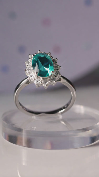 Kate Paraiba Square Ring, in S925 SILVER (Copy)