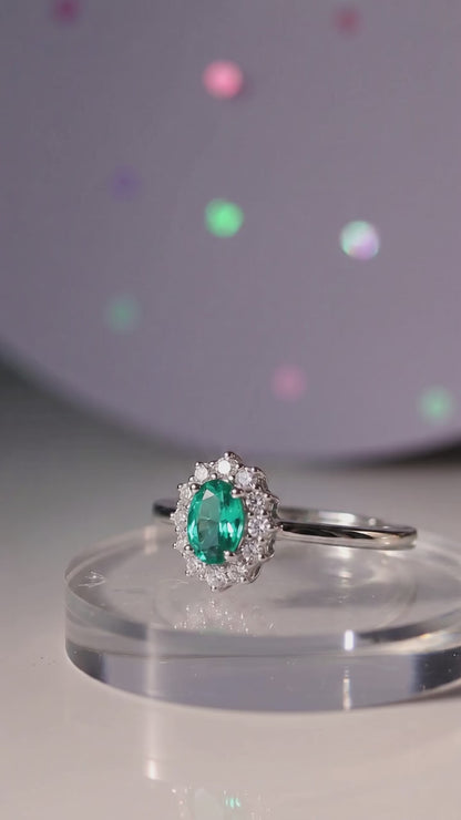 Anello Micro kate Paraiba/lilla chiaro, Argento S925