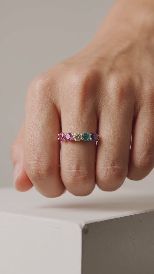 Kate Paraiba Square Ring, in S925 SILVER (Copy)