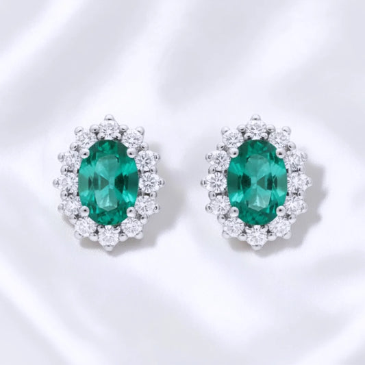 Orecchini Kate Paraiba 5A, in ARGENTO S925