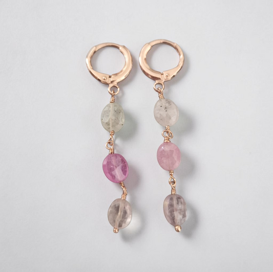 Orecchini Opale Pietra di Luna, Argento s925