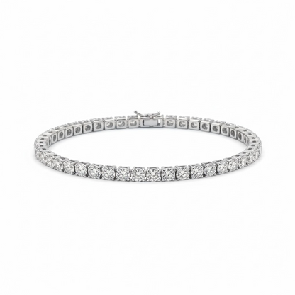 Rainbow Paraiba Tennis Bracelet, in S925 Silver