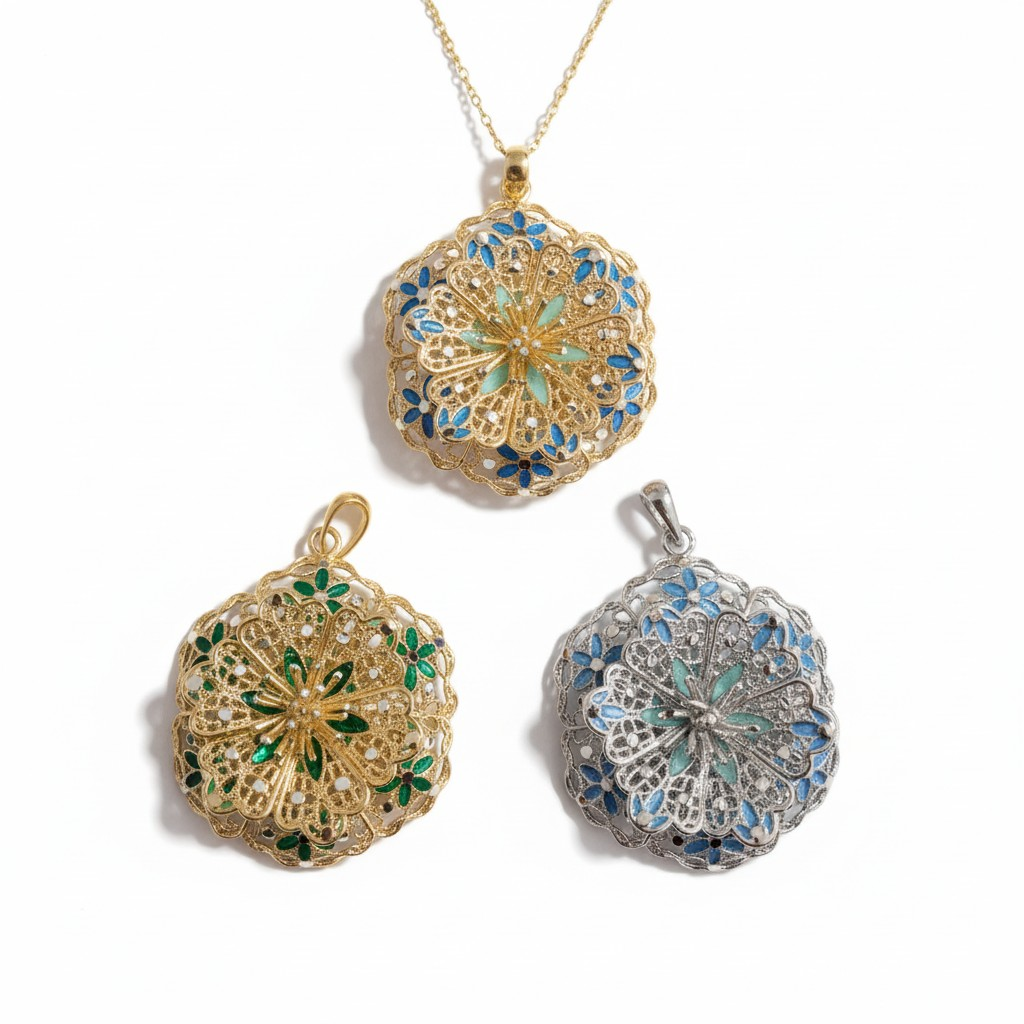 Grande Fiore Prezioso Filigrana, Argento s925