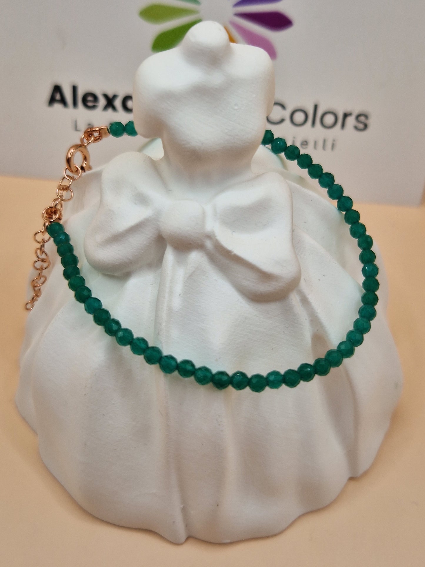 Bracciali con Pietre Naturali Colori Freddi, Argento s925, Produzione Propria