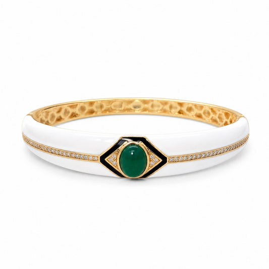 Bracciale Rigido modello ATENA, in ACCIAIO inox ed Ottone Inossidabile