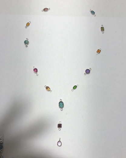 Zircon Heart Necklace, S925 Silver