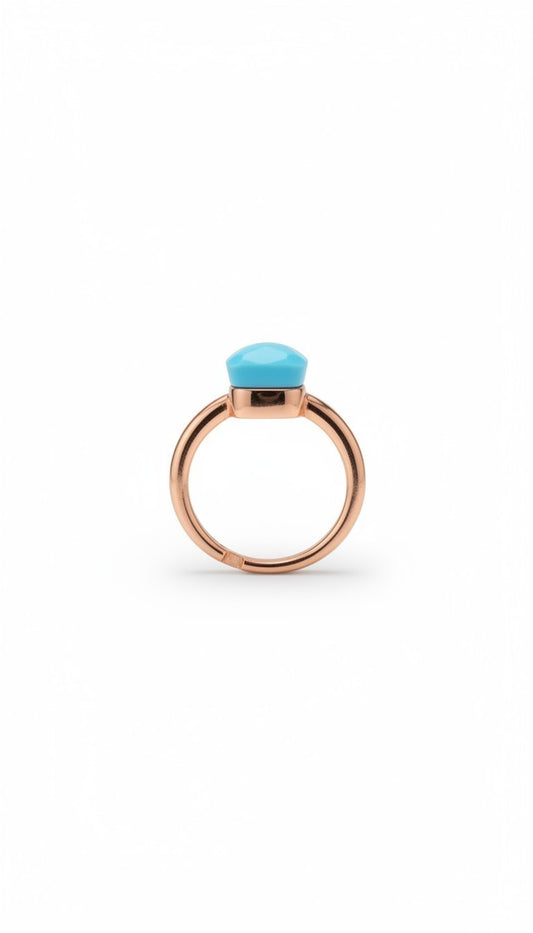 White Zircon Heart Ring - Elegant