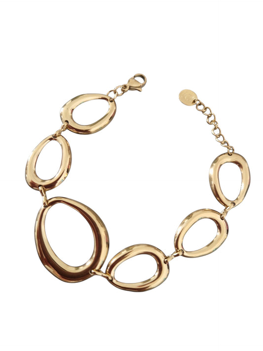 Bracciale Catena Ovali lucidi, in ACCIAIO inox