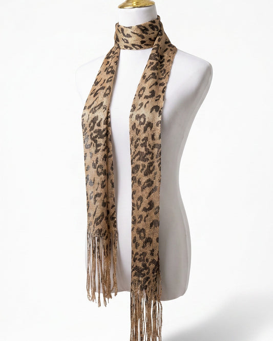 Sciarpina Lurex Animalier, mille usi