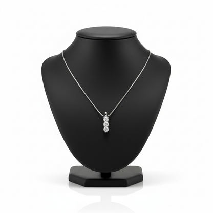 4-Petal Flower Ring, in S925 Silver and Zircons