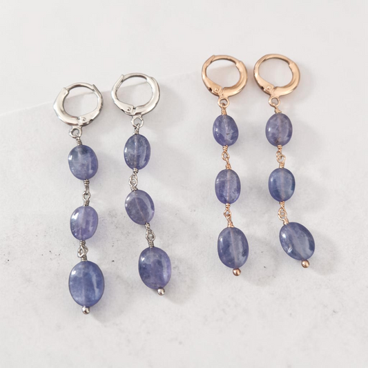 SET con Sassi di Calcedonio, Argento s925