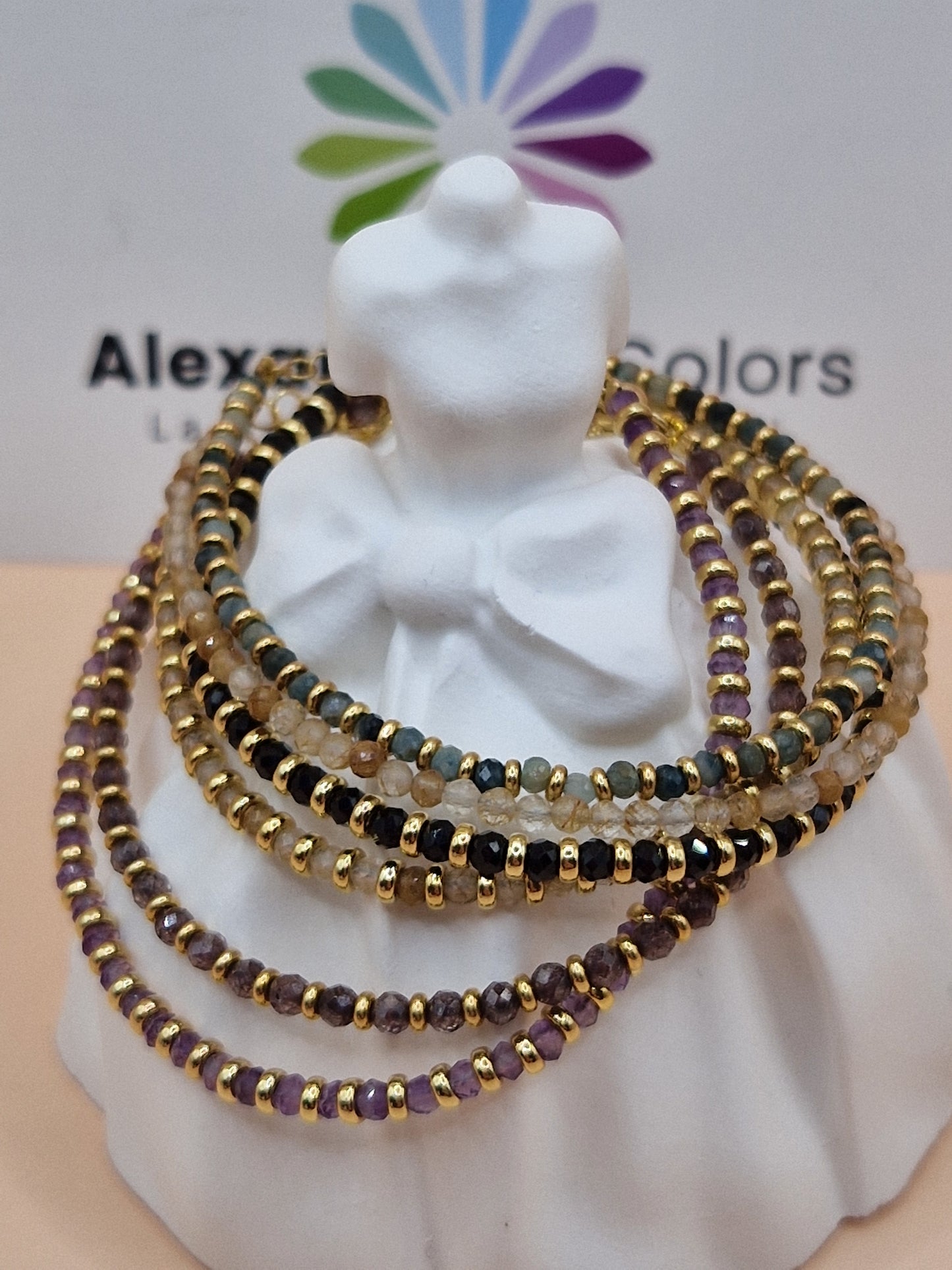 Bracciali con Pietre Naturali, in Argento s925