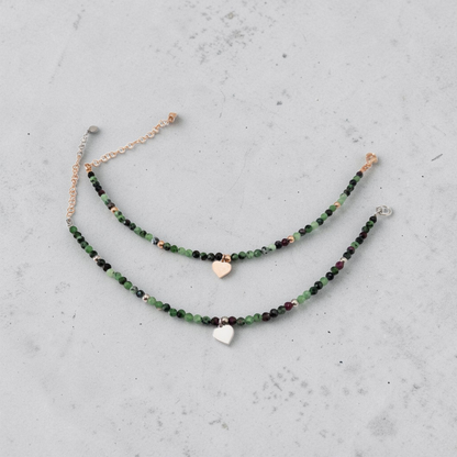 Bracciali in Zoisite e Argento, modello Alexandra'sColorsa