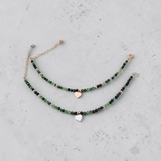 Bracciali in Zoisite e Argento, modello Alexandra'sColorsa