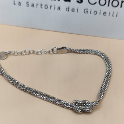 Bracciale NODO, in Argento S925