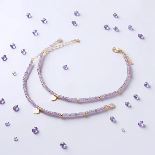Bracciali in Zirconia Viola e Argento, modello Alexandra'sColors
