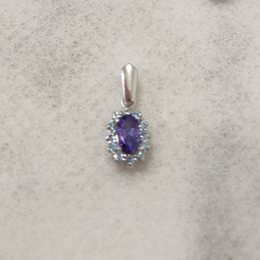 Ciondolo Micro Kate Viola, Argento S925