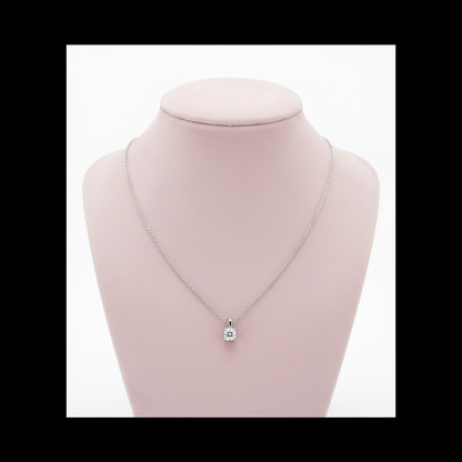 4-Petal Flower Ring, in S925 Silver and Zircons