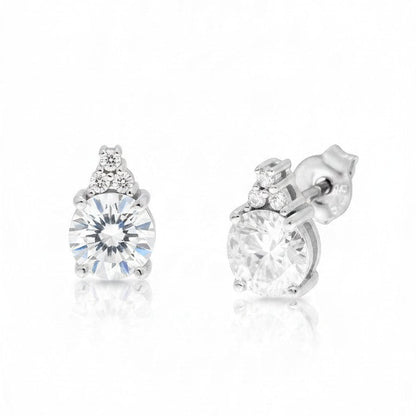4-Petal Flower Ring, in S925 Silver and Zircons