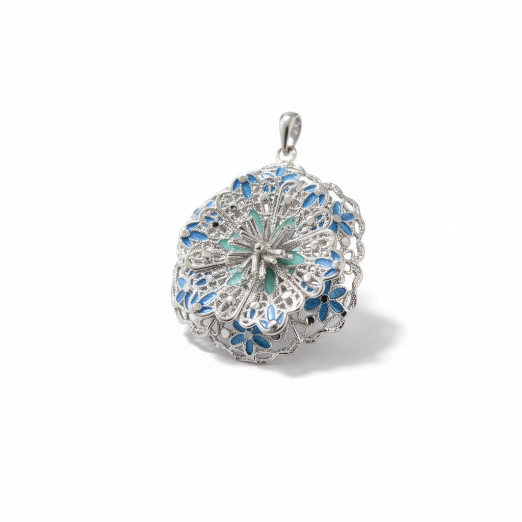 Grande Fiore Prezioso Filigrana, Argento s925