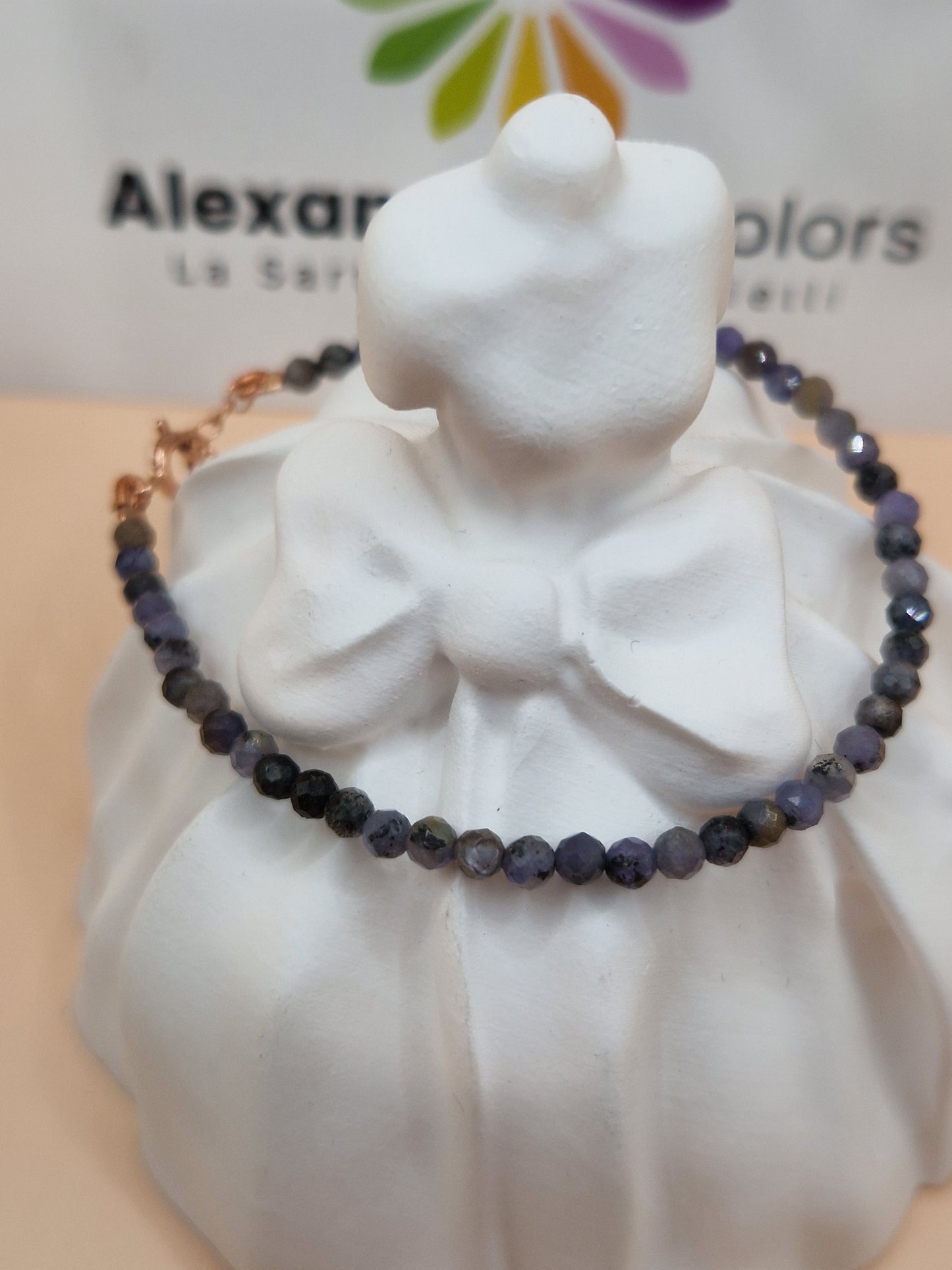 Bracciali con Pietre Naturali Colori Freddi, Argento s925, Produzione Propria