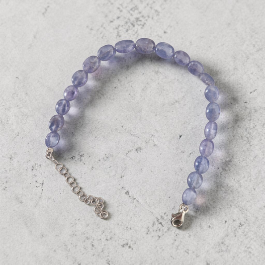 Bracciale con Sassi di Calcedonio, Argento s925