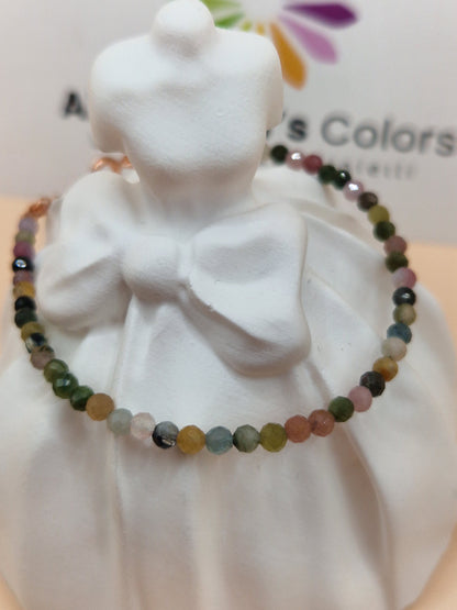 Bracciali con Pietre Naturali Colori Freddi, Argento s925, Produzione Propria