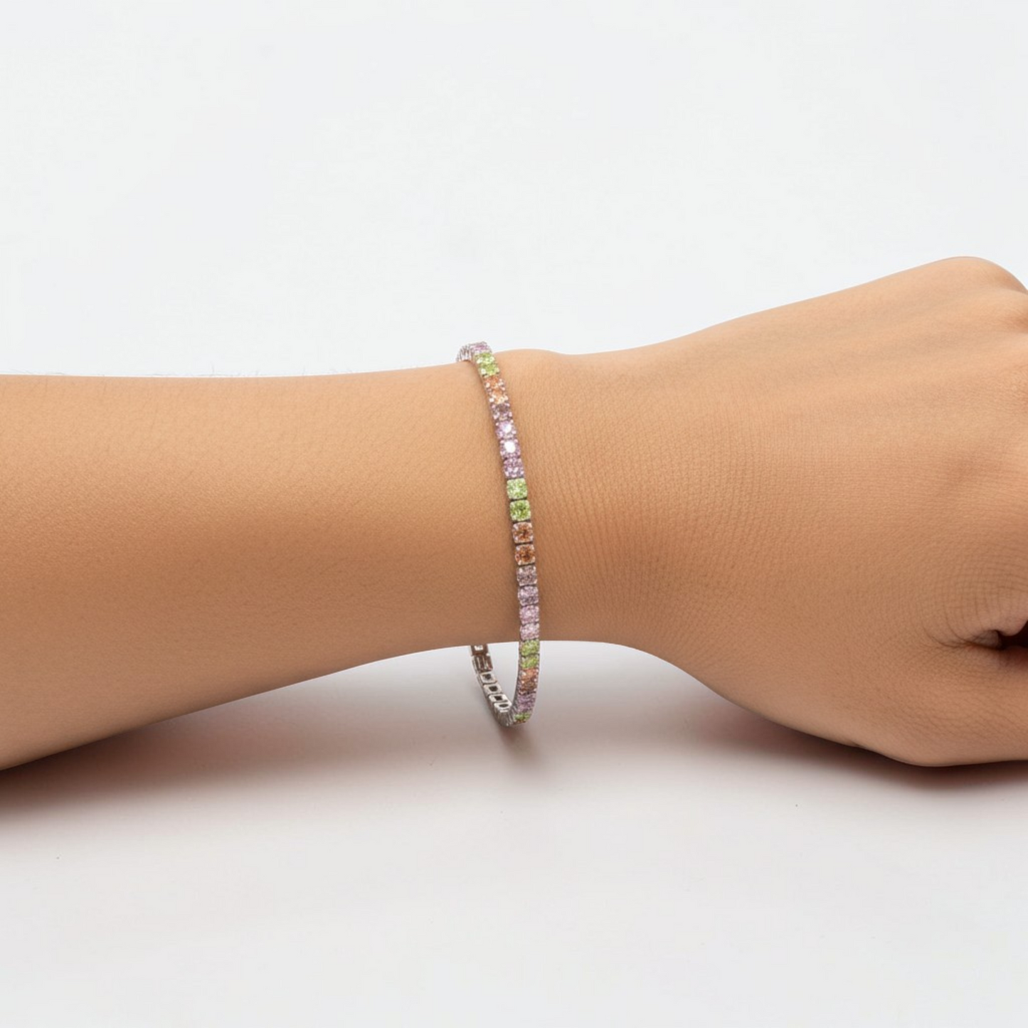 Bracciale Tennis Arlecchino - ESCLUSIVA,in Argento S925