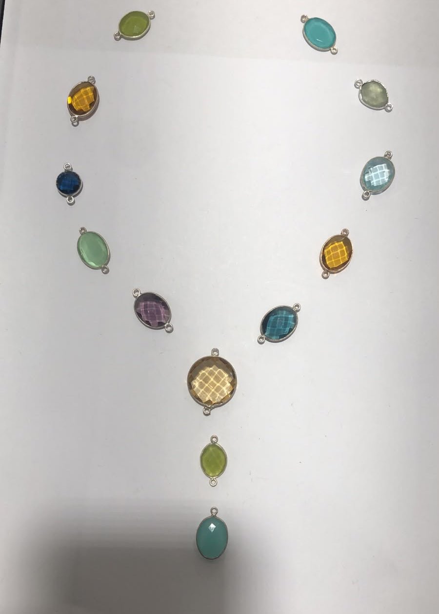 Zircon Heart Necklace, S925 Silver