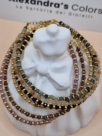 Bracciali con Pietre Naturali, in Argento s925