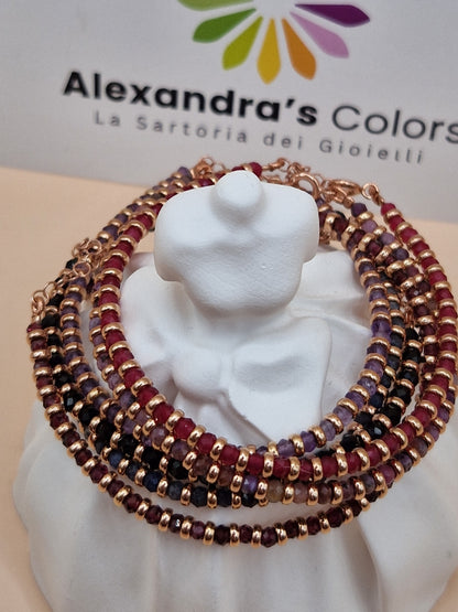 Bracciali con Pietre Naturali, in Argento s925