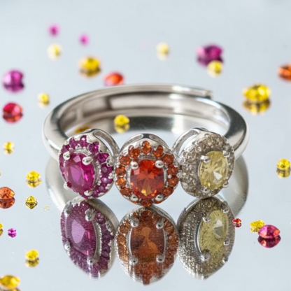 Anelli Trilogy stile kate Color, Argento S925