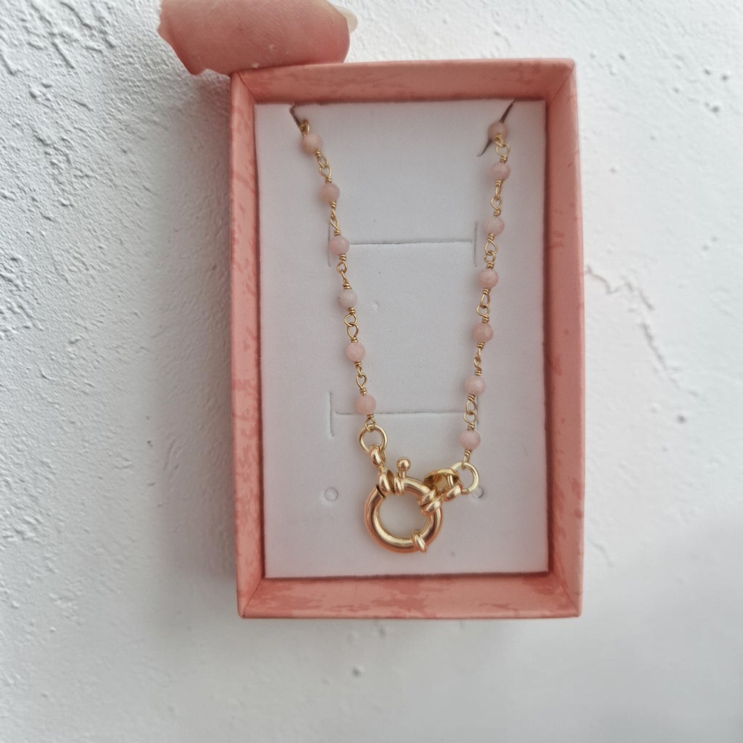 Collana con Chiusura a Vista - pietre naturali e Argento s925