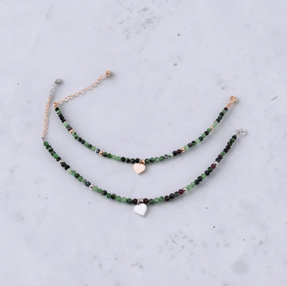 Bracciali in Zoisite e Argento, modello Alexandra'sColorsa