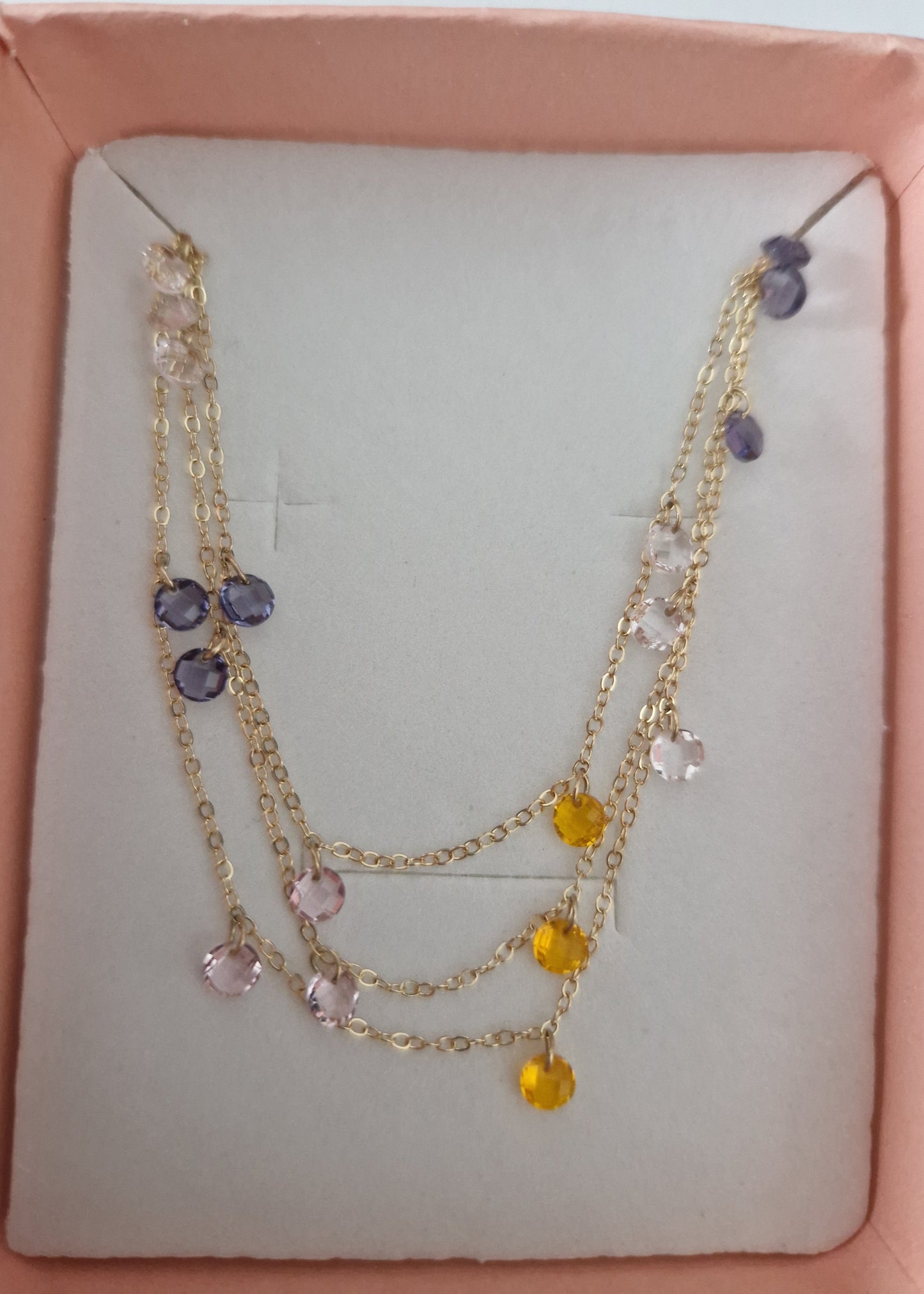 Zircon Heart Necklace, S925 Silver