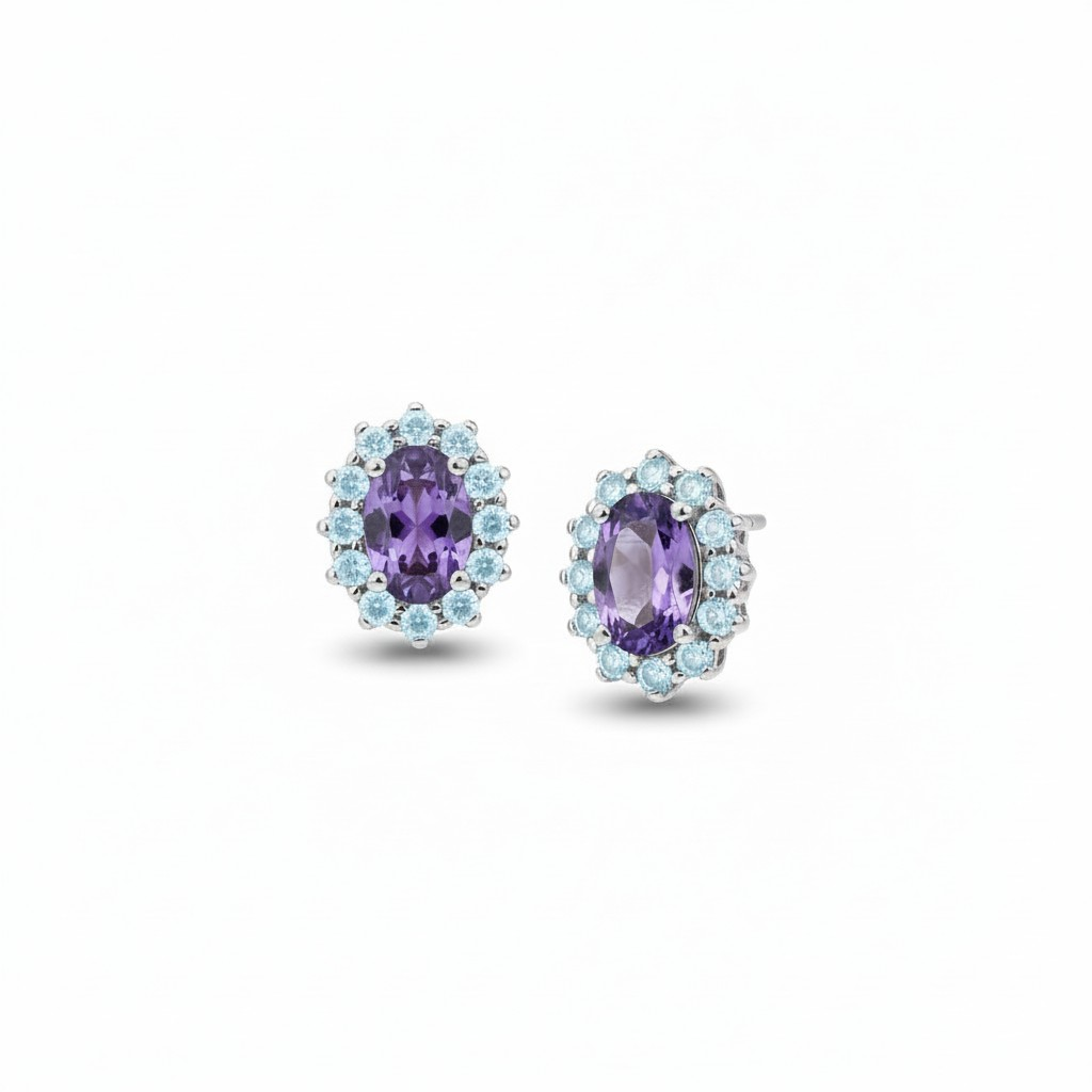 SET Micro kate Viola/aquaBlu, Argento S925