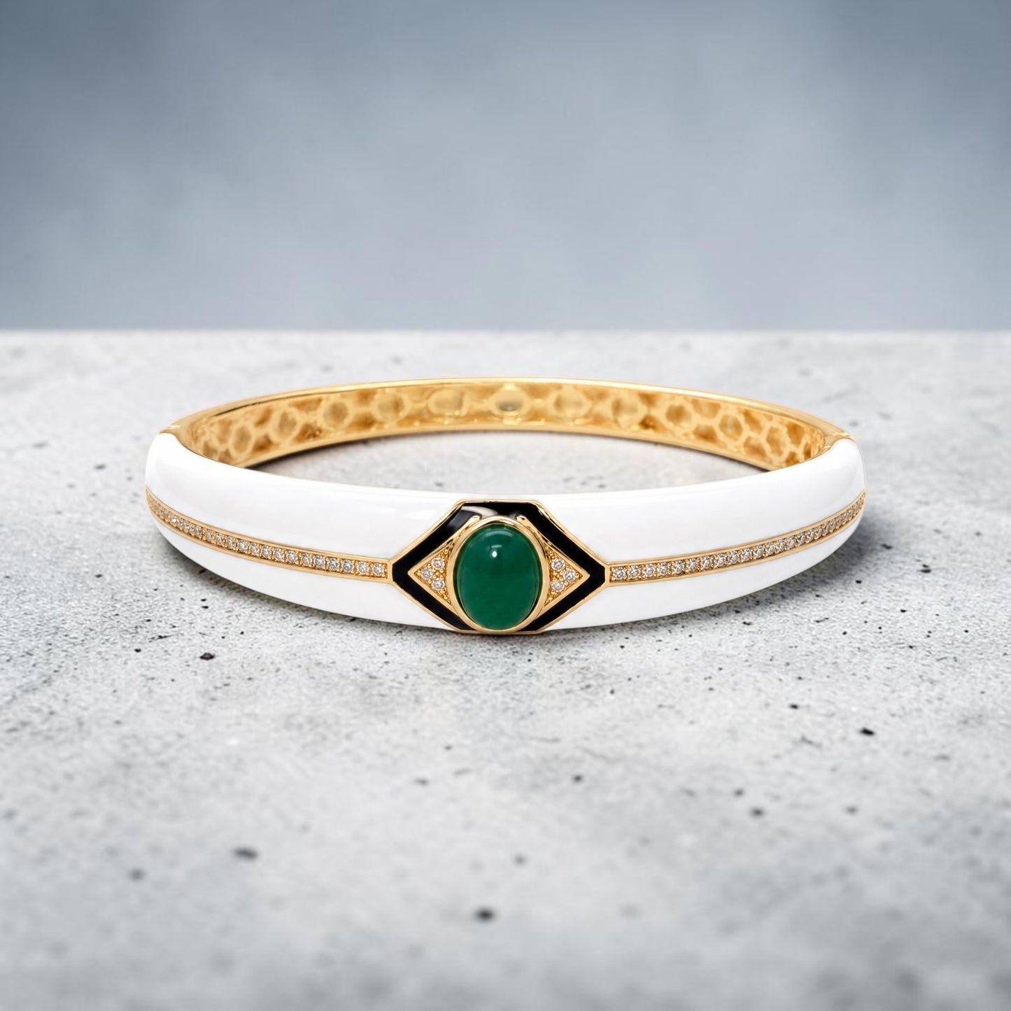 Bracciale Rigido modello ATENA, in ACCIAIO inox ed Ottone Inossidabile