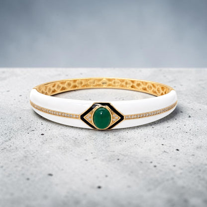 Bracciale Rigido modello ATENA, in ACCIAIO inox ed Ottone Inossidabile