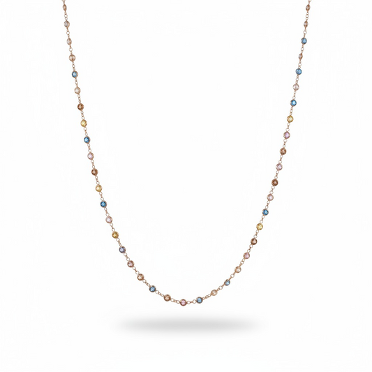 Collana Catena Mille Punti Luce, Argento S925