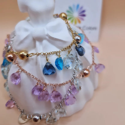 Bracciale Gocce, Linea esclusiva, Argento s925