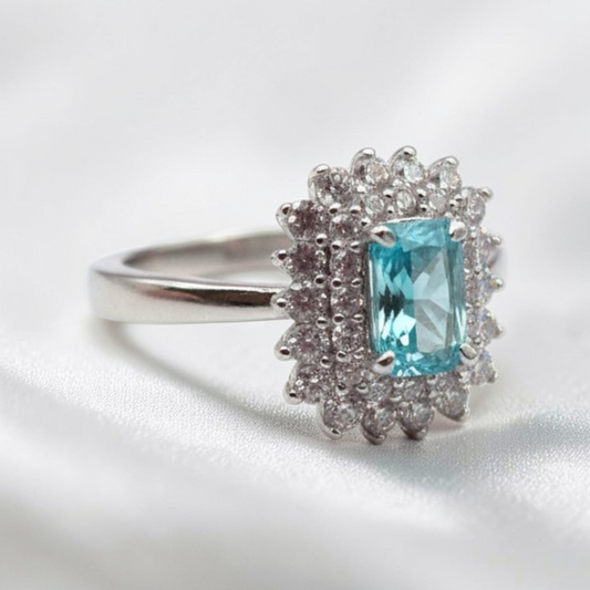 Anello Kate Rectangle Reale, Argento s925