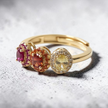 Anelli Trilogy stile kate Color, Argento S925