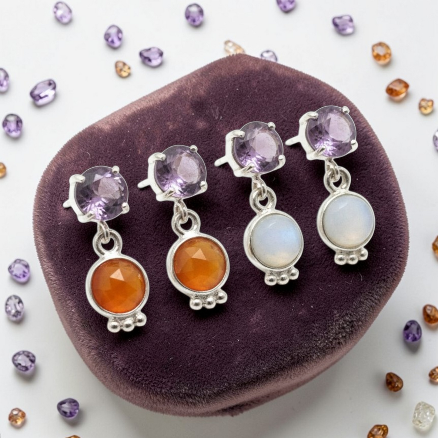 Kate Square Earrings, Luxury in S925 Silver