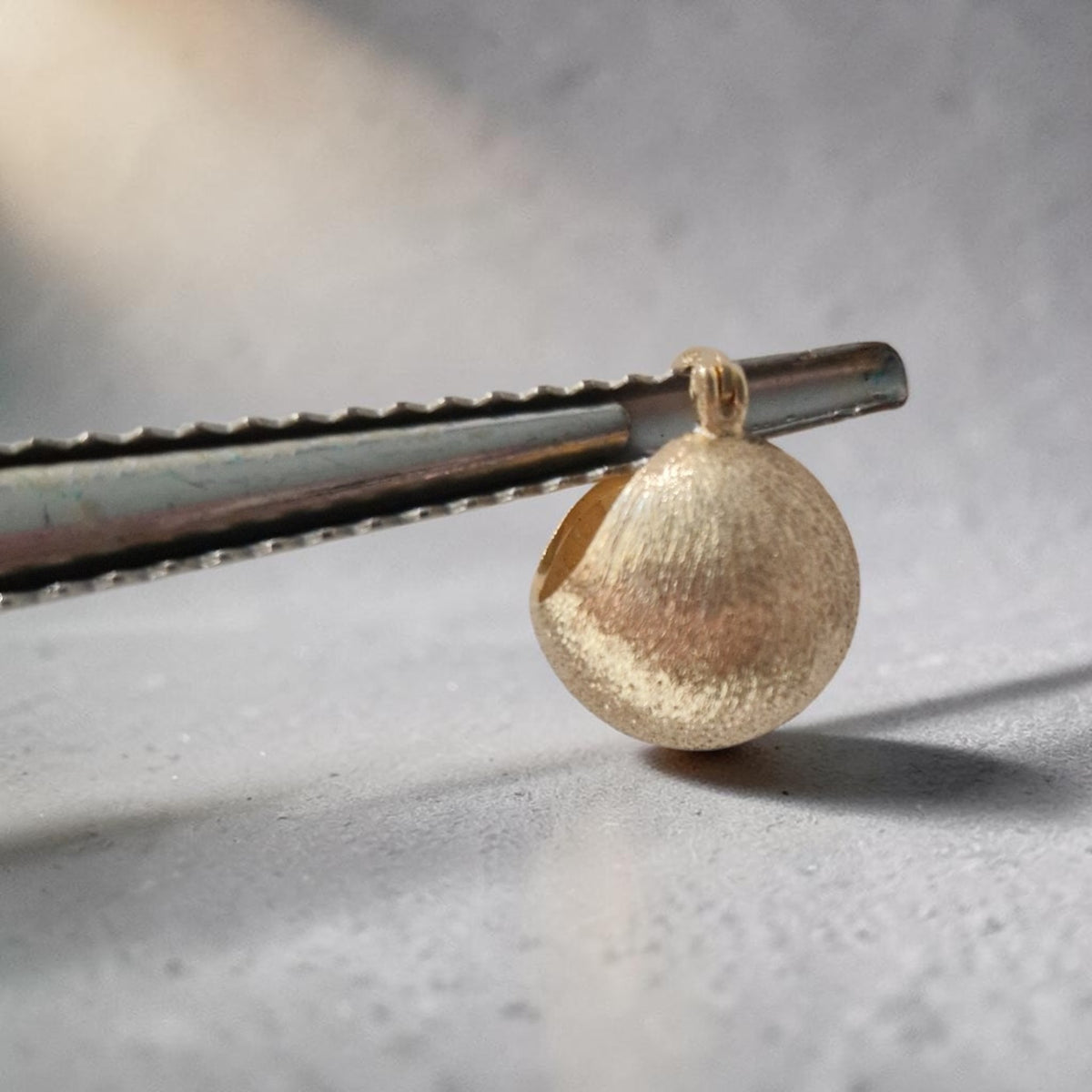 Satin Bell Earrings, in 925 Silver