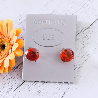 Point Light Earrings - in S925 Silver and WHITE Zirconia